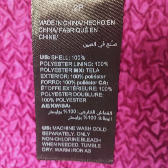 Chicos Traveler Crushed Reversible Jacket Ikat Open Front Vibrant Solid or Print - Picture 9 of 12